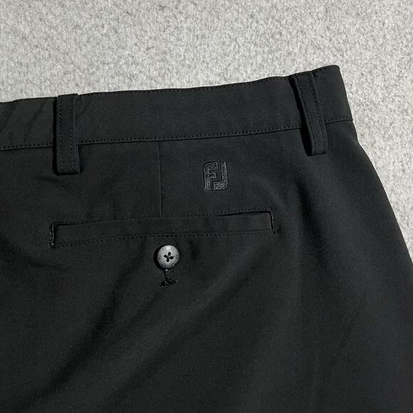 Footjoy Shorts Mens 42 Black Performance Golf FJ Chino Pockets Stretch - Picture 11 of 11